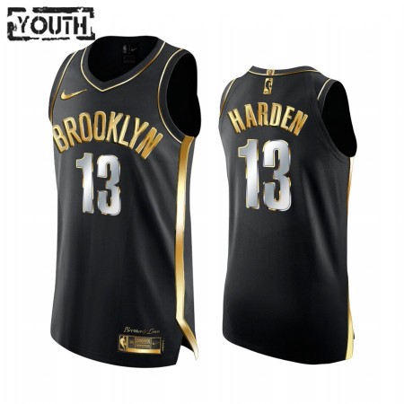 Dres Brooklyn Nets James Harden 13 2020-21 Crna Golden Edition Swingman - Dječji